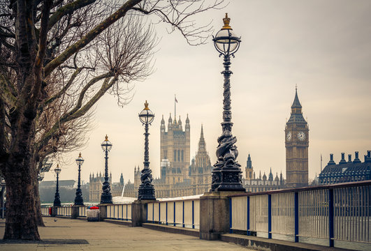 Fototapeta Big Ben i domy parlamentu, Londyn