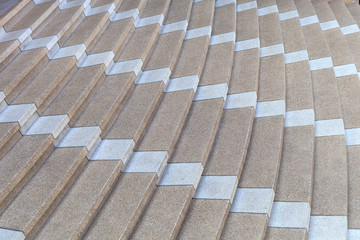 outdoor rough painted curved stair background, slope patio, amph