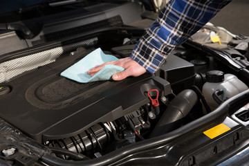 Car engine cleaning - 81423681