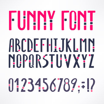 pink and gray hand-drawn font