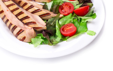 Beautiful caesar salad.