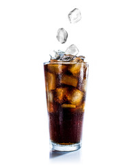 Cola with ice