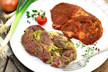 Gemüse Grillfleisch