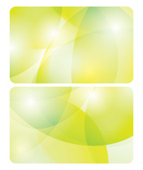 abstract yellow and green backgrounds - vector cards