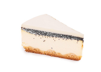 Piece of vanilla cheesecake.