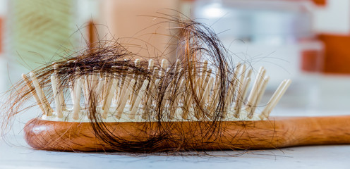 Haarbürste mit Haare
