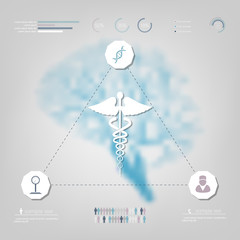 Medical, health and healthcare icons and infographic