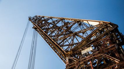 An old crane in the port of Trieste