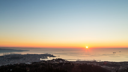evening in the bay of Trieste