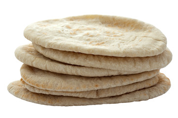 Pita Breads in a Pile