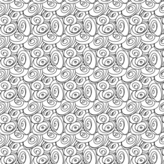 Seamless stylish hand drawn pattern.