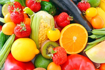 Zelfklevend Fotobehang 新鮮な野菜と果物 © Liza5450