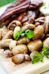 champignons als grillbeilage