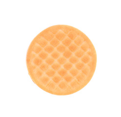 Close up cookie biscuit with filling.