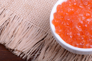 red caviar close up