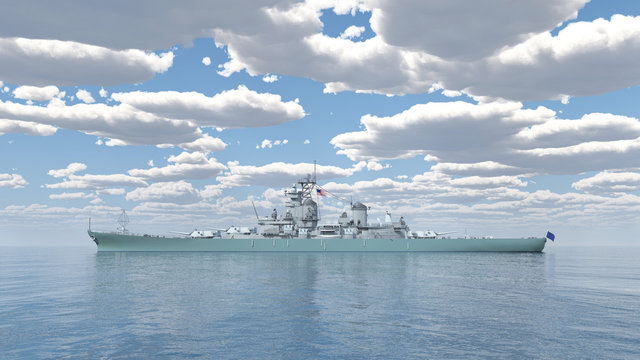 American battleship of World War 2