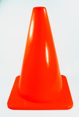 orange plastic cone