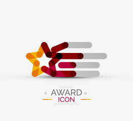 Award icon, logo.