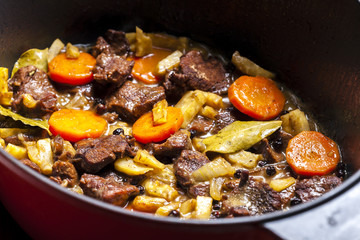 mutton meat with vegetables