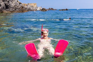 snorkeling in Mediterranean Sea, France © Richard Semik