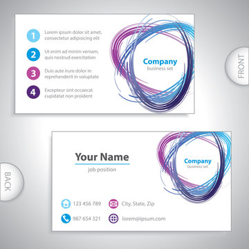 business card - recycling mix - environmental variation