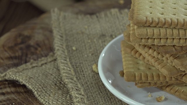 Rotating Butter Biscuits (seamless loopable 4K footage)