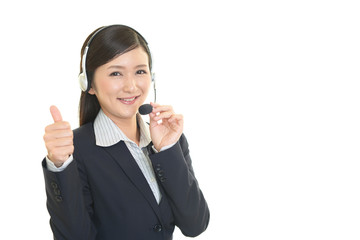 笑顔のオペレーター