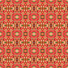 Abstract red strawberries pattern background.