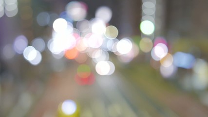 Night urban defocused lights.