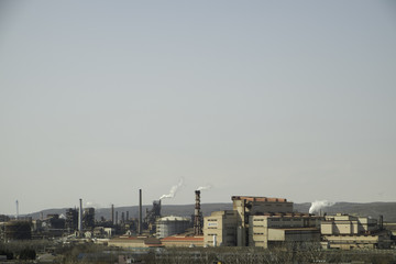 Fototapeta na wymiar 鉄鋼所の風景