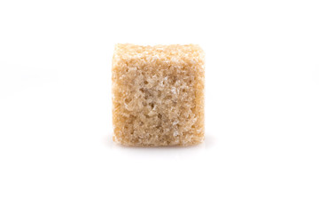 brown sugar cubes isolated