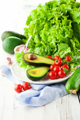 Mix of summer vegetables