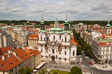 Fototapeta na wymiar Saint Nicholas Cathedral in Prague