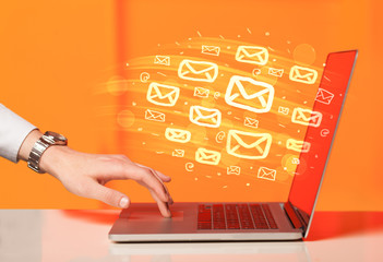 Concept of sending e-mails