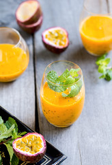 Mango with Passion fruit smoothie