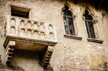 Juliet's balcony, Verona, Italy