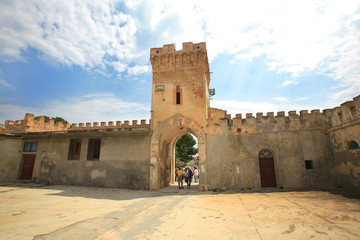 Fototapeta na wymiar Toscana,Livorno,isola di Pianosa,il paese.