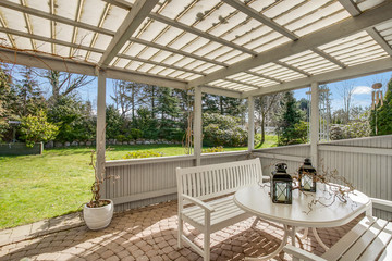 Terrace and garden