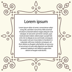 Ornate frame for text