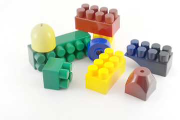 Color components of child's meccano