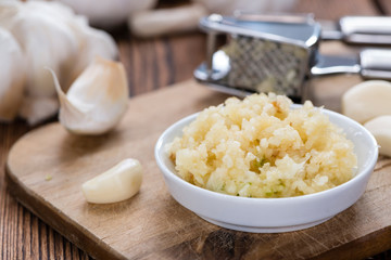 Fresh pressed Garlic