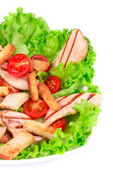 Beautiful caesar salad.