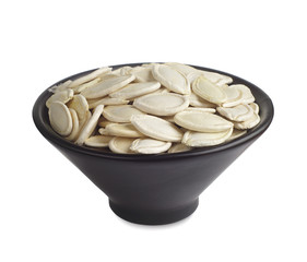 Pumpkin seeds in bowl
