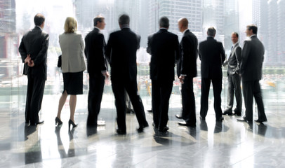 Fototapeta premium group of people in the lobby business center