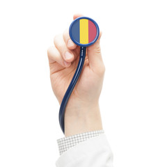 Stethoscope with flag series - Chad