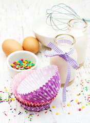 ingredients needed for baking cupcakes