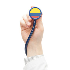 Stethoscope with flag series - Colombia