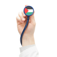 Stethoscope with flag series - Palestine
