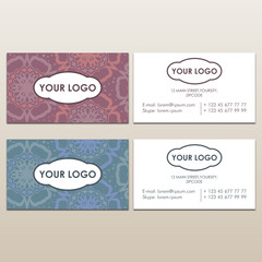 floral business card template