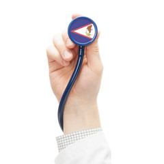 Stethoscope with flag series - American Samoa